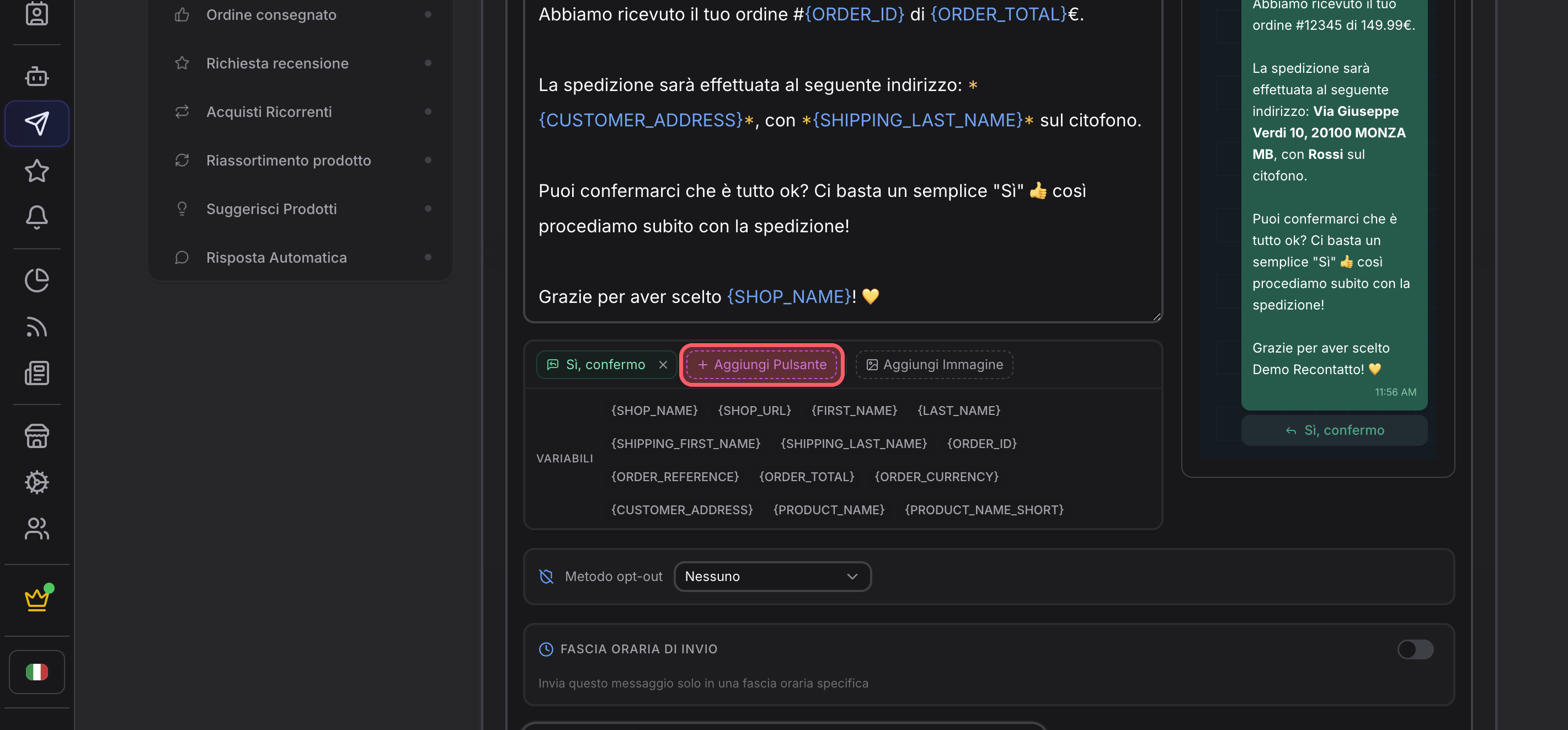 Añade un segundo botón (p. ej., anulación por error)