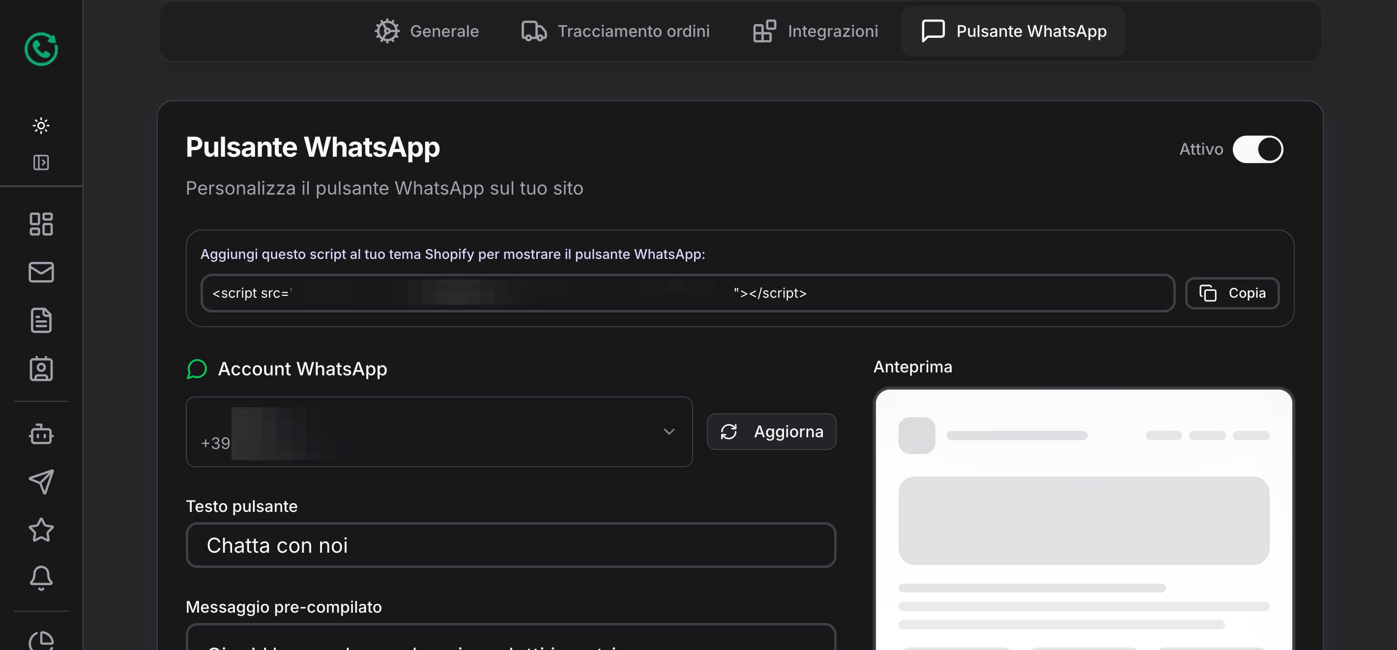 Botón de WhatsApp en la web (widget)