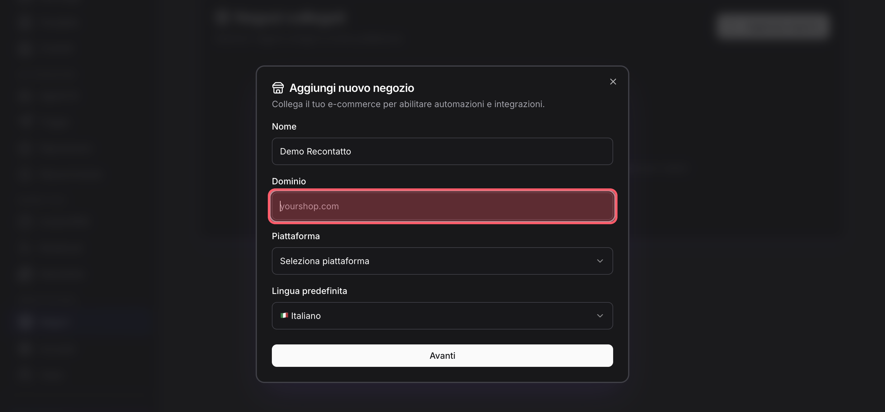 Confirma los datos solicitados