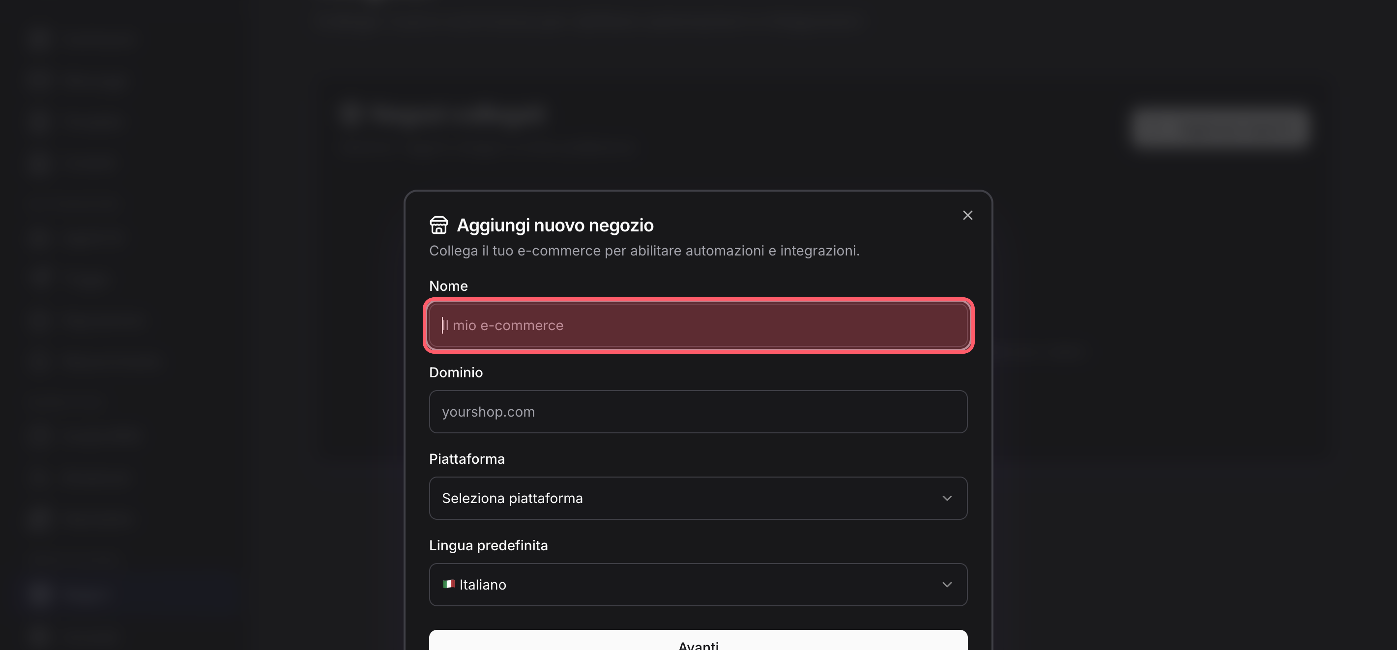 Introduce o confirma la información