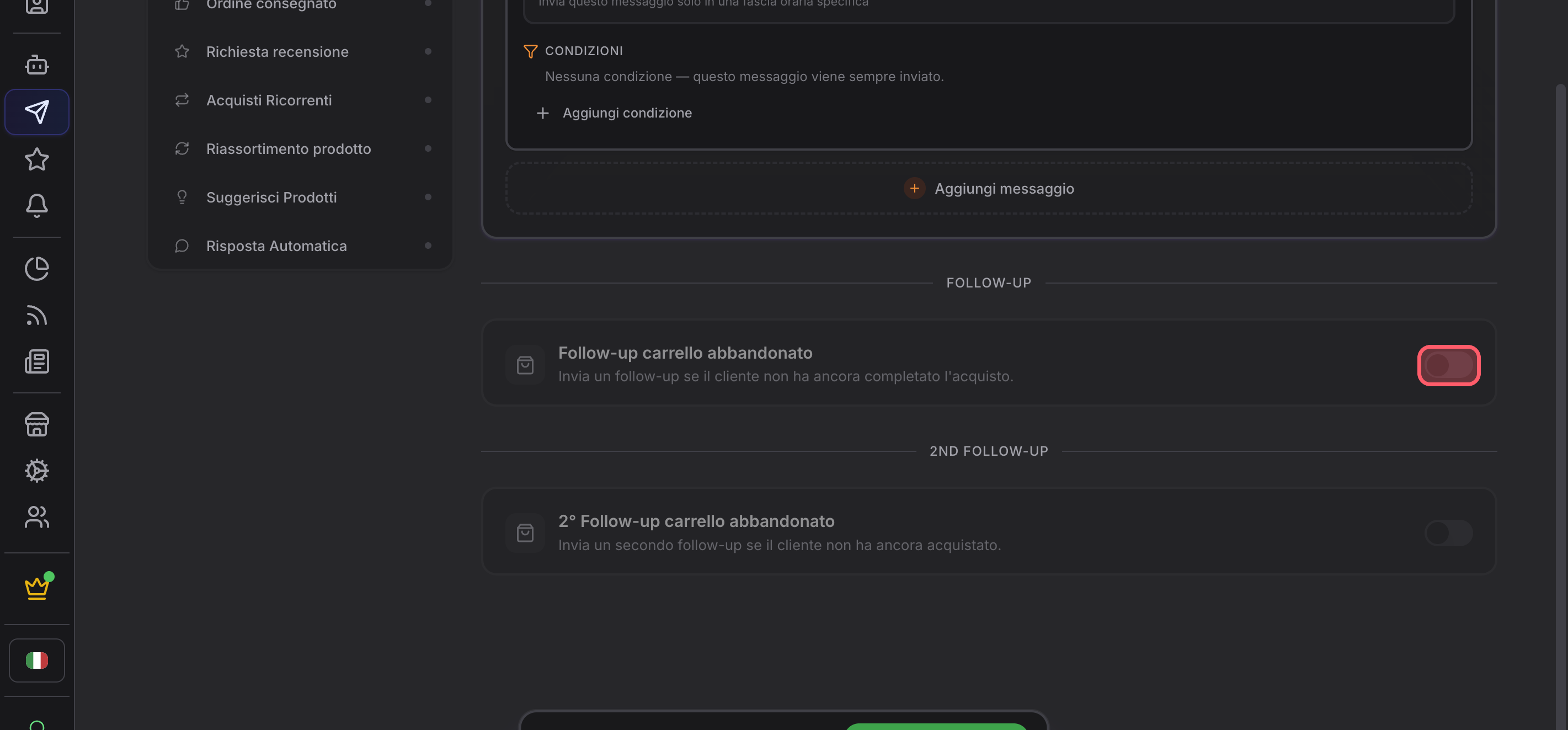 Segundo mensaje: seguimiento e incentivos